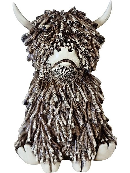 Figurendiscounter Gartenfigur Dekofigur Hochlandrind sitzend 15 günstig online kaufen