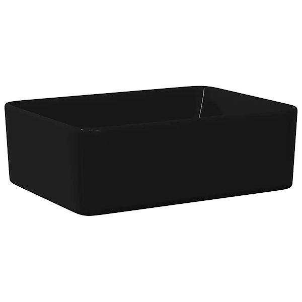 vidaXL Waschbecken 40 x 30 x 13 cm Keramik Schwarz 143920 günstig online kaufen