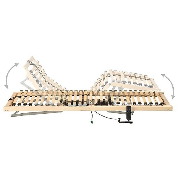 vidaXL Bettgestell, Lattenrost Elektrisch mit 28 Latten 7 Zonen 70x200 cm günstig online kaufen