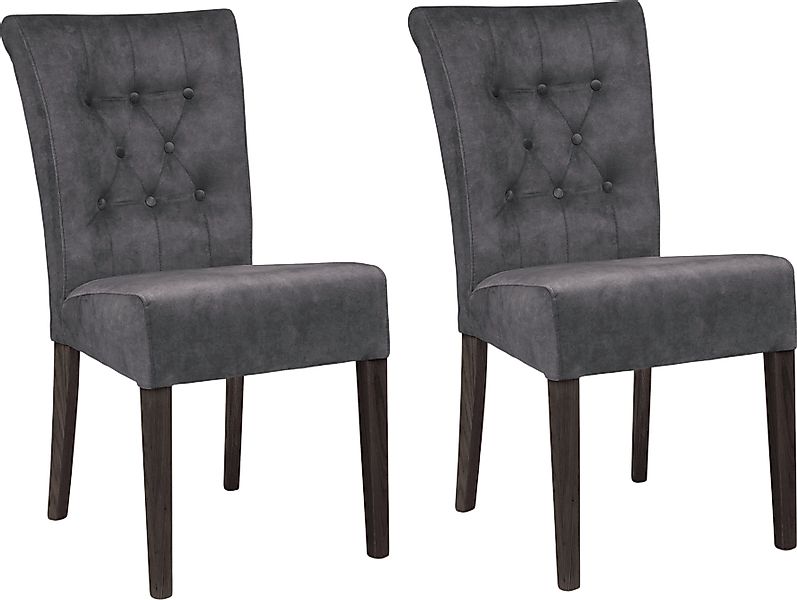 Home affaire Esszimmerstuhl »Queen BESTSELLER«, (Set), 2 St., Samtvelours, günstig online kaufen