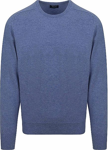 William Lockie O-Auschnitt Pullover Lammwolle Indigo - Größe 3XL günstig online kaufen