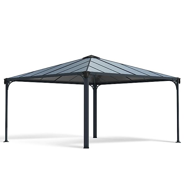 Canopia Gartenpavillon Palermo 4.3 x 4.3 Anthrazit günstig online kaufen