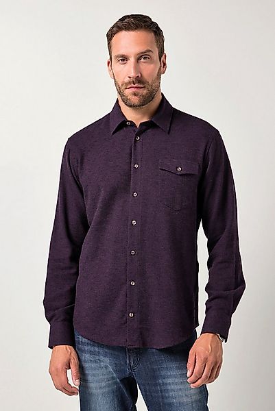 JP1880 Businesshemd JP1880 Flanellhemd Langarm Kentkragen Modern Fit günstig online kaufen
