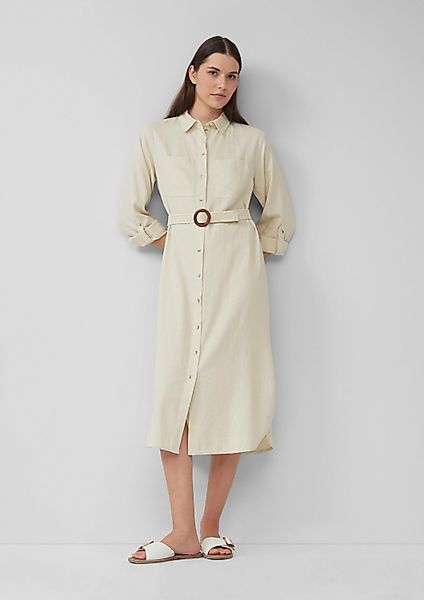 s.Oliver Midikleid Kleid Hemdblusenkleid im Relaxed günstig online kaufen