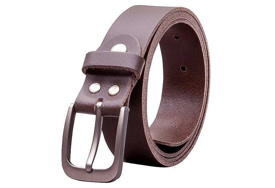 COLOGNEBELT Ledergürtel OM319-SL-Dunkelbraun MADE IN GERMANY, Dunkelbraun K günstig online kaufen