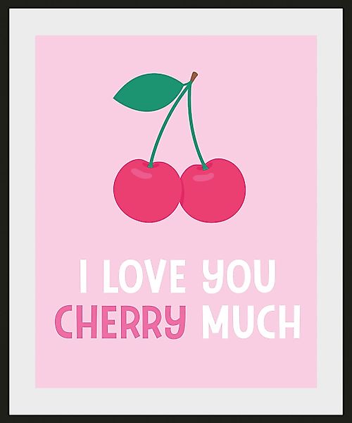 queence Bild »Liebe«, Schriftzug-Humor-Sprüche & Texte-Obst-Obst Bilder-Lie günstig online kaufen