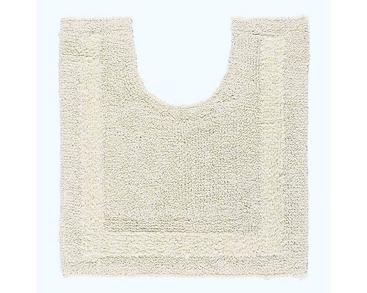 Homescapes Badematte WC-Vorleger creme 50x55 cm aus 100% Baumwolle, Höhe 20 günstig online kaufen