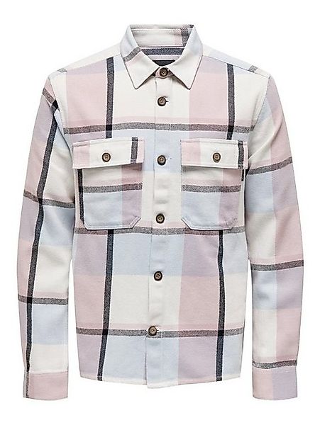 ONLY & SONS Langarmhemd Holzfäller Twill Overshirt ONSMAR ONSMAR OVR CHECK günstig online kaufen