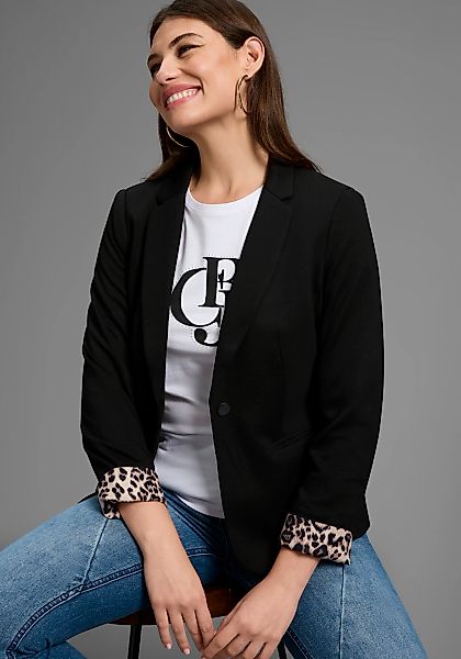 Bruno Banani Kurzblazer Leoprint-Futter günstig online kaufen