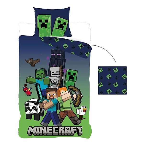 Minecraft Kinderbettwäsche Bettwäsche Wendebettwäsche, 2 teilig günstig online kaufen