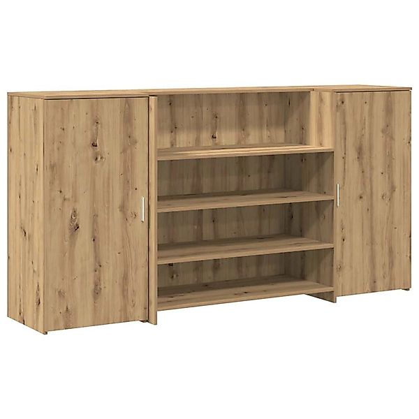 vidaXL Empfangstheke Artisan-Eiche 200x50x103,5 cm Holzwerkstoff 3324186 günstig online kaufen