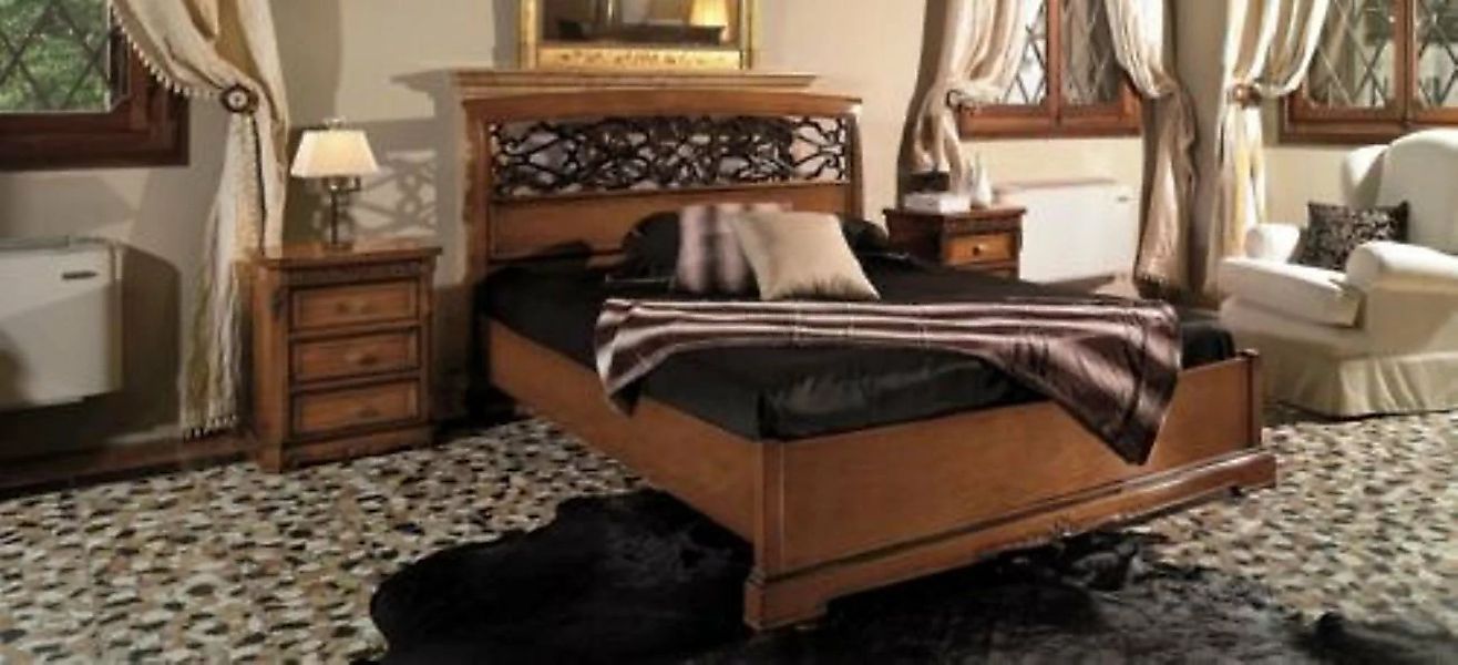 JVmoebel Holzbett, Holz Doppelbett Betten Massivholz Schlafzimmer Möbel Vac günstig online kaufen