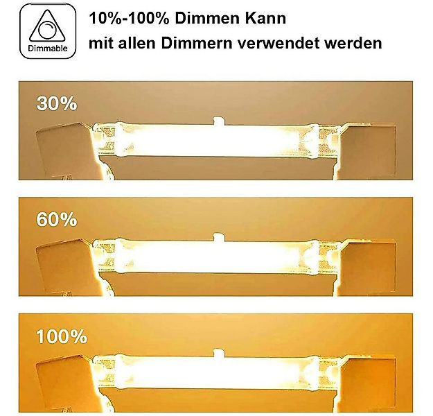 QUBEBU LED Flutlichtstrahler R7s Halogenstab 78mm 118mm Halogen Flutlicht L günstig online kaufen