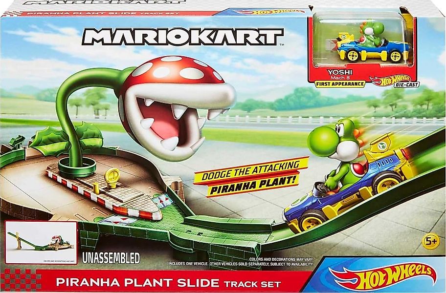 Hot Wheels Autorennbahn Hot Wheels GFY47 - Mario Kart Piranhapflanzen Rutsc günstig online kaufen