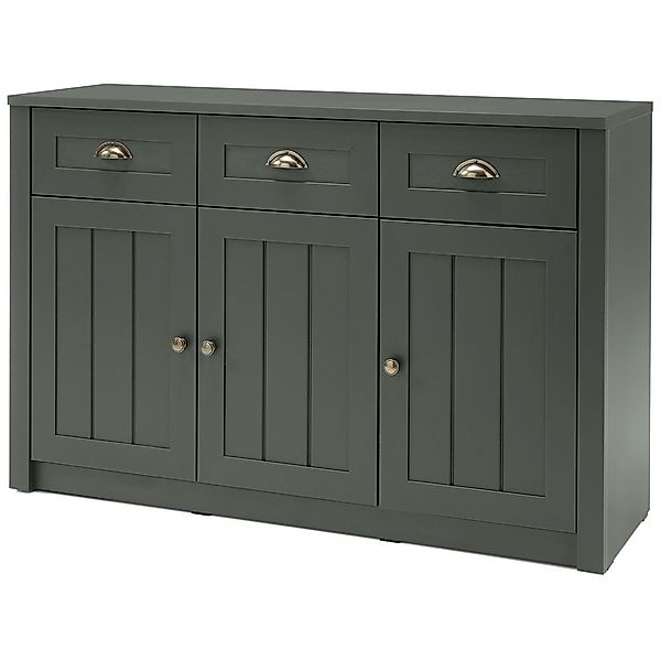 Lomadox Sideboard ATHEN-61, Landhaus Anrichte 3-türig günstig online kaufen