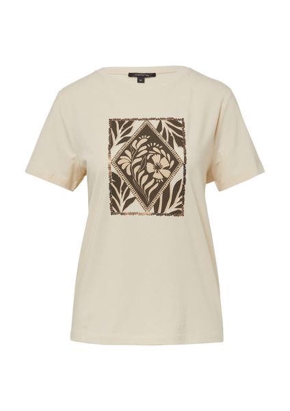 comma Kurzarmshirt T-Shirt Jersey-T-Shirt mit Artwork günstig online kaufen