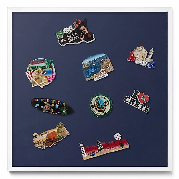 Tulup Magnettafel Wand-Magnettafel für Reisesouvenirs Farbe Dunkelmarinebla günstig online kaufen