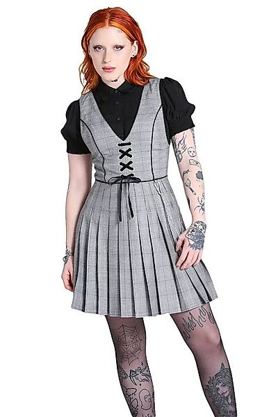 Hell Bunny A-Linien-Kleid Mina Pinafore Dress Vintage Plisseekleid Schürzen günstig online kaufen