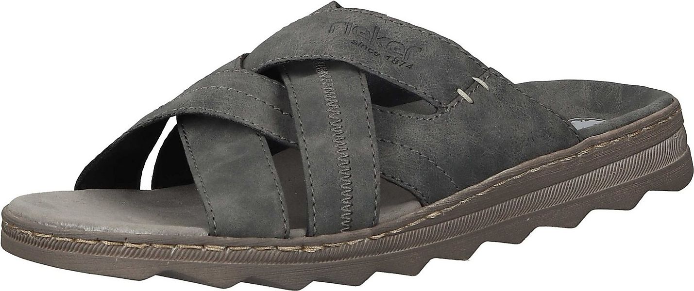 Rieker Pantoletten Pantolette aus strapazierfähigem Synthetik günstig online kaufen