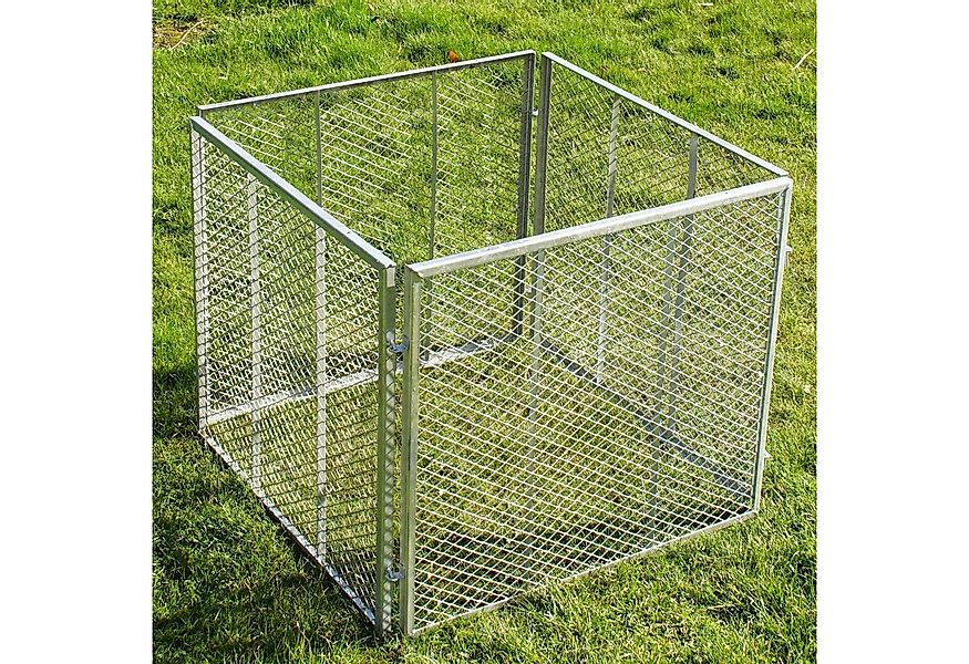 Holmwerk Komposter Komposter Metallkomposter 80x80 x70 cm Streckmetall Gart günstig online kaufen