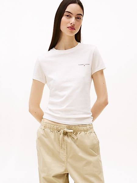 Tommy Jeans Kurzarmshirt TJW SLIM LINEAR günstig online kaufen