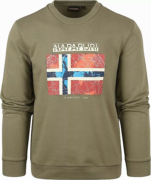 Napapijri Guiro Pullover Grün - Größe L günstig online kaufen