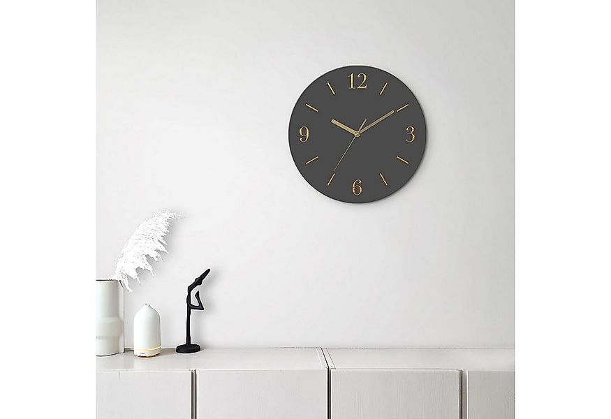 OTTO home Wanduhr Aurum (wahlweise mit Quarz- oder Funkuhrwerk, lautlos ohn günstig online kaufen