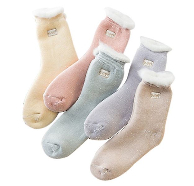 Coonoor Thermosocken Damen Thermosocken Kuschelsocken Winter Warme Dicke Sü günstig online kaufen