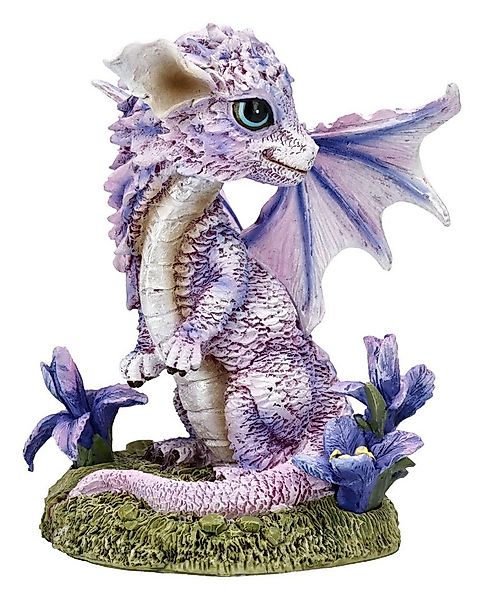 Figuren Shop GmbH Fantasy-Figur Drachen Herz Figur – Lila Fantasy Drache St günstig online kaufen