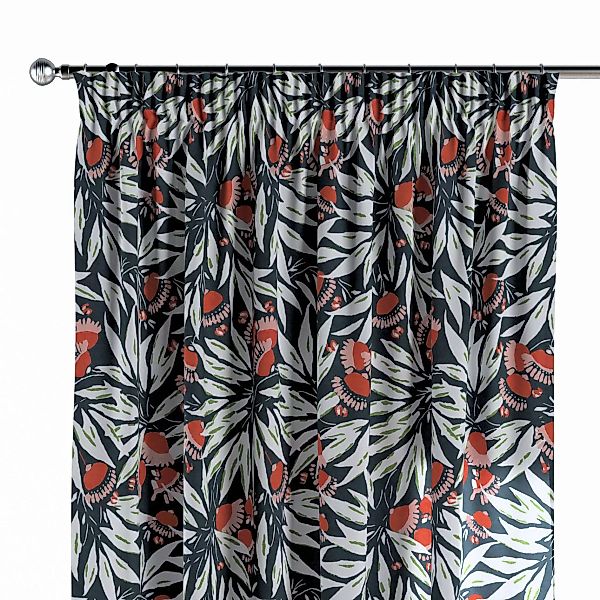 Vorhang mit Kräuselband, dunkelblau-rot, Eden (144-20) günstig online kaufen