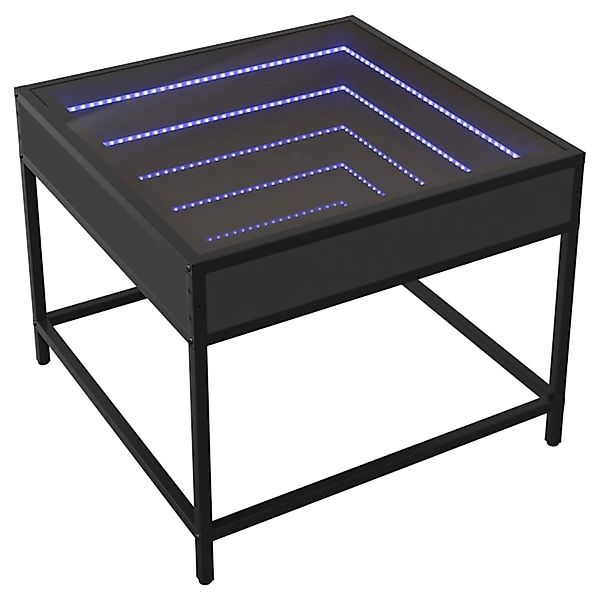 vidaXL Couchtisch mit Infinity-LED Schwarz 50x50x41 cm 847677 günstig online kaufen