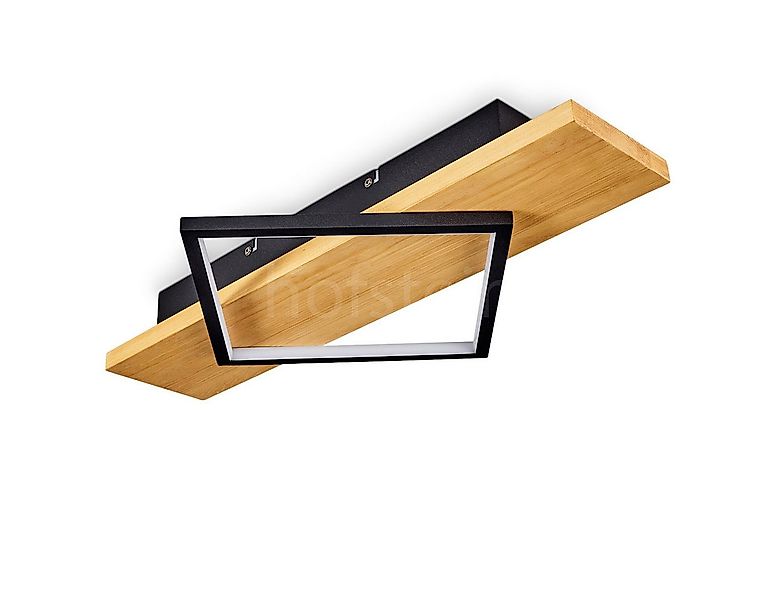 hofstein Deckenleuchte »Palermo« Deckenlampe aus Metall/Holz/Kunststoff in günstig online kaufen