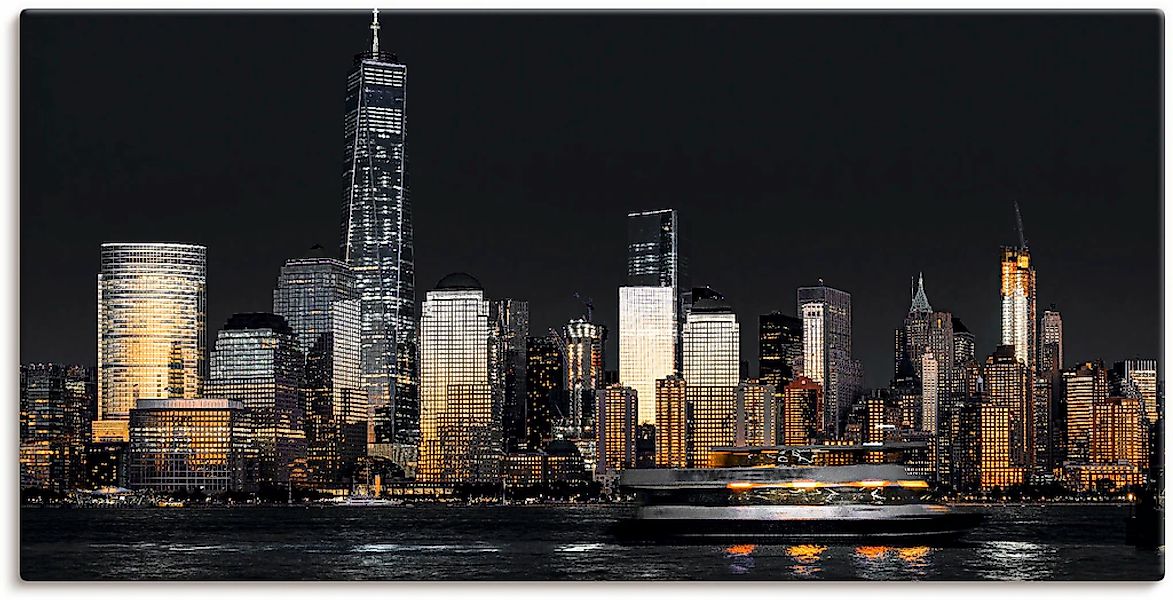 Artland Wandbild "New York Financial Distrikt" New York 1 Stk. tlg. als Alu günstig online kaufen