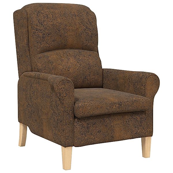 vidaXL Sessel Moderner Sessel Braun Stoff, günstig online kaufen