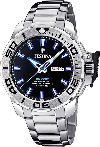 Festina Quarzuhr Herrenuhr mit Edelstahlarmband - Festina Modell: 20665_3 günstig online kaufen