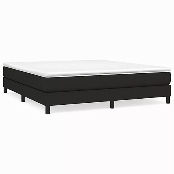 furnicato Bett Boxspringbett mit Matratze Schwarz 180x200 cm Stoff (1-tlg) günstig online kaufen