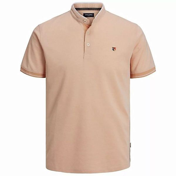 Jack & Jones Poloshirt Große Größen Bicolor Polo Stehkragen apricot JPRBLUW günstig online kaufen