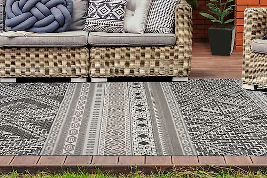 my home Teppich »Alima«, rechteckig, 10 mm Höhe, In- und Outdoor geeignet, günstig online kaufen