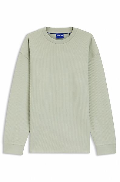 HUGO Blue Langarmshirt "Nuwolo" Rundhalsausschnitt, lässig geschnitten, Log günstig online kaufen