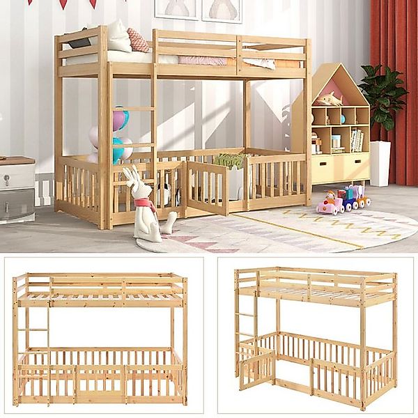 Merax Etagenbett 90x200cm mit Treppe und günstig online kaufen