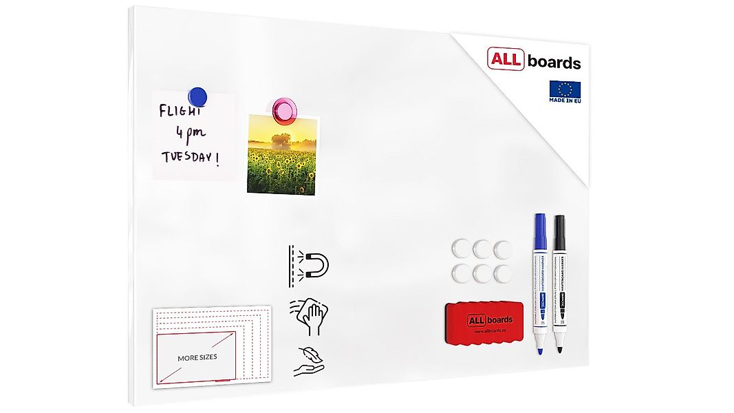 ALLboards Magnettafel ALLboards Metallische Magnettafel Rahmenlos günstig online kaufen