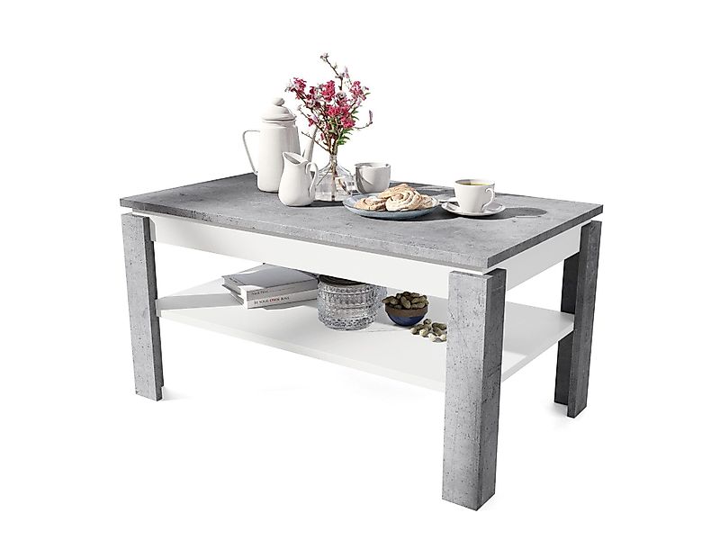 designimpex Couchtisch Design Asti-P Tisch höhenverstellbar günstig online kaufen