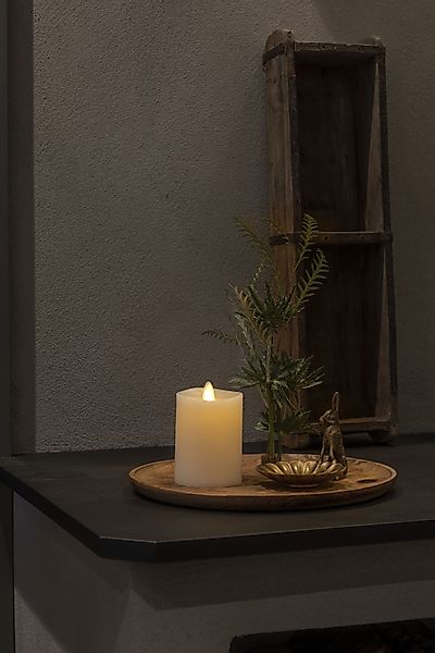 KONSTSMIDE LED-Kerze (1-tlg), LED Echtwachskerze cremeweiß, günstig online kaufen