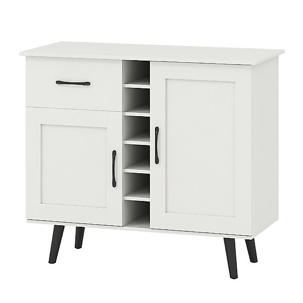 KOMFOTTEU Küchenbuffet Sideboard Weinschrank mit Schublade günstig online kaufen
