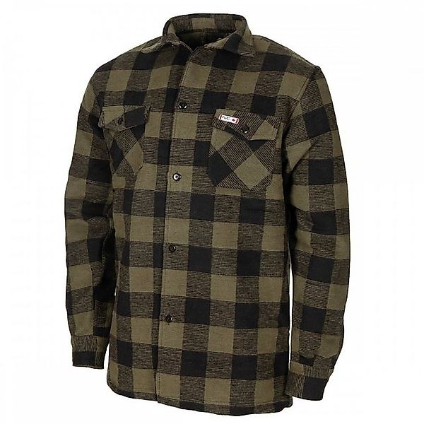 FoxOutdoor Flanellhemd Holzfällerhemd, oliv-schwarz, kariert - XXXL günstig online kaufen