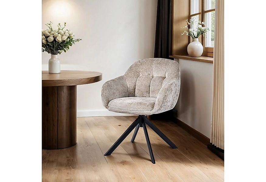 Duhome Loungesessel (9-213A), Armlehnstuhl aus Chenille-Stoff, Schminktisch günstig online kaufen