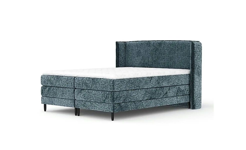 Boxspringbett   ¦ blau ¦ Maße (cm): B: 218 H: 117 Betten > Komfortbetten - günstig online kaufen