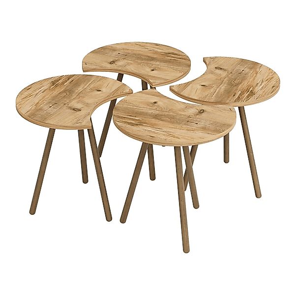 en.casa Couchtisch, Højer Beistelltisch Set 4-tlg. günstig online kaufen