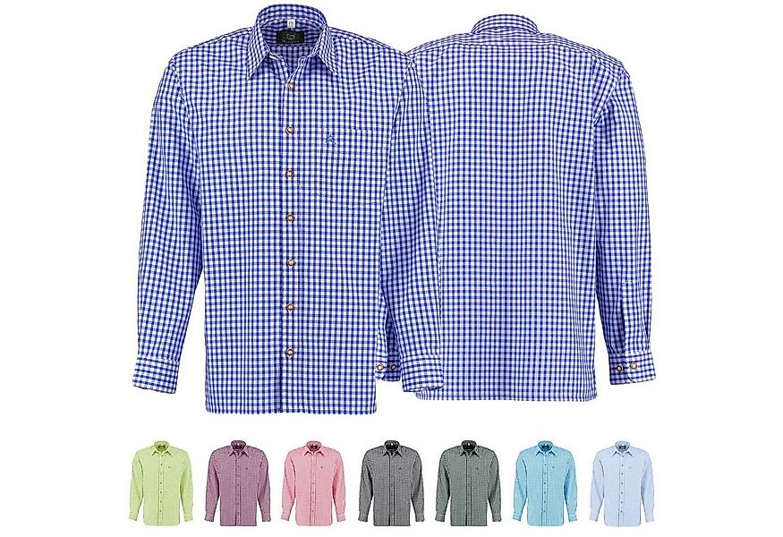 German Wear Trachtenhemd O54 Trachtenhemd für Lederhosen Langarm mit Hirsch günstig online kaufen