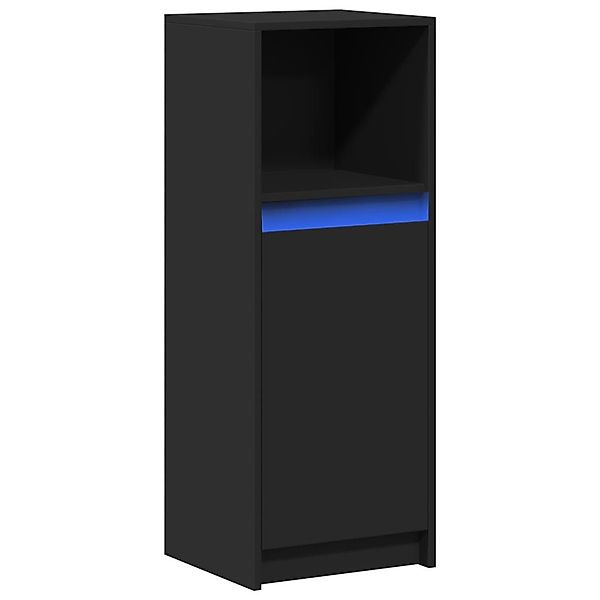 vidaXL Sideboard LED-Sideboard Schwarz 38x34x100 cm günstig online kaufen